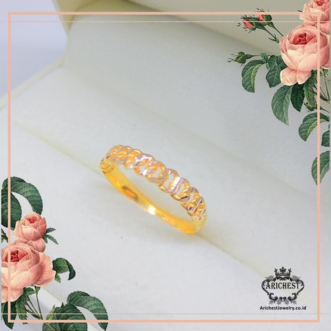Cincin Rantai EMas 70% 2gr