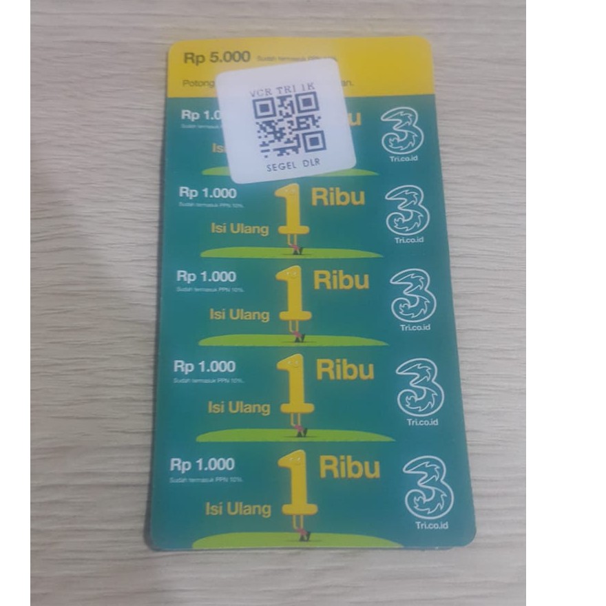 VOUCHER PULSA TRI 1K