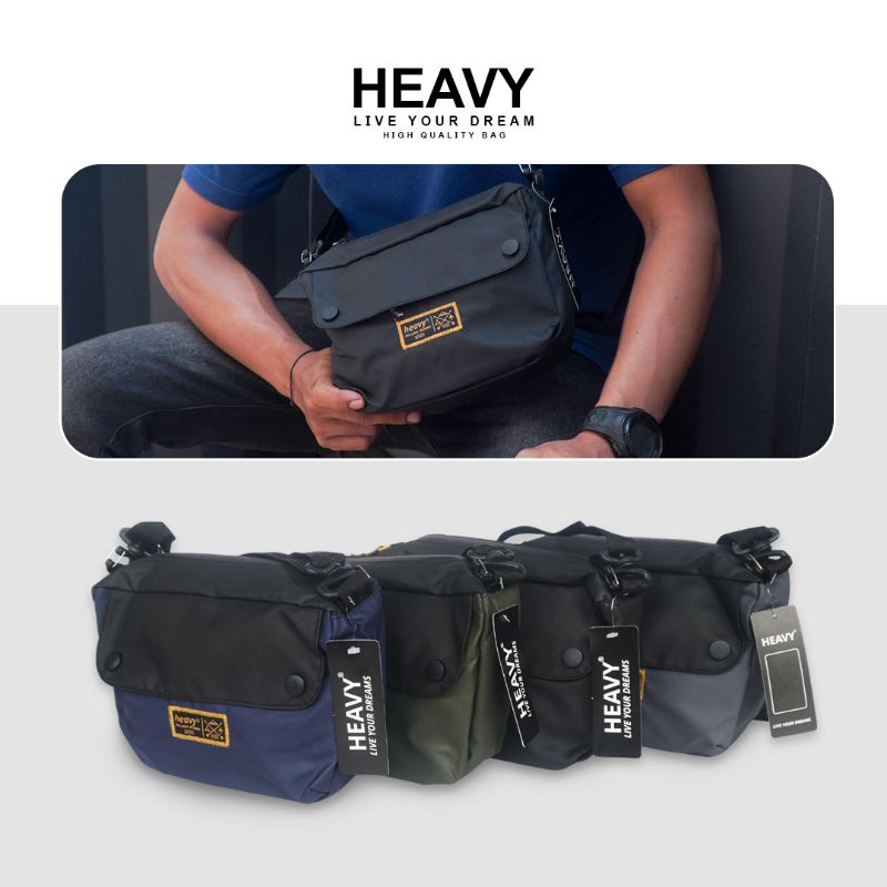 Heavy Tas Pria Argle Series - Slingbag Heavy - Tas selempang tahan air (waterproof)