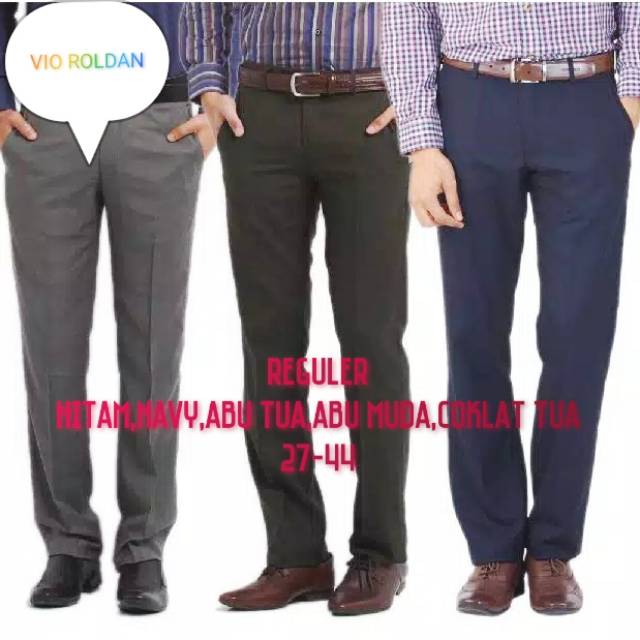 CELANA KANTOR FORMAL PRIA REGULER BAHAN BAHAN DASAR KATUN KUALITAS