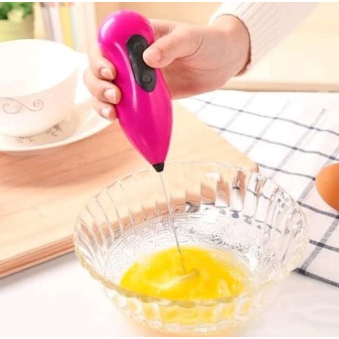 Hand Mixer Mini / Milk Frother / Pengocok Telur Minuman Elektrik Ori