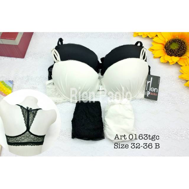 Bra Wanita / Bra Kawat Push Up / BH Kawat CD Lingerie Set Sexy Hot Kancing Depan Kawat Polos Bordir 