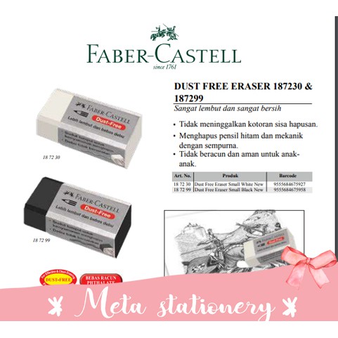 

Penghapus / Eraser Mini Faber Castell Dust Free