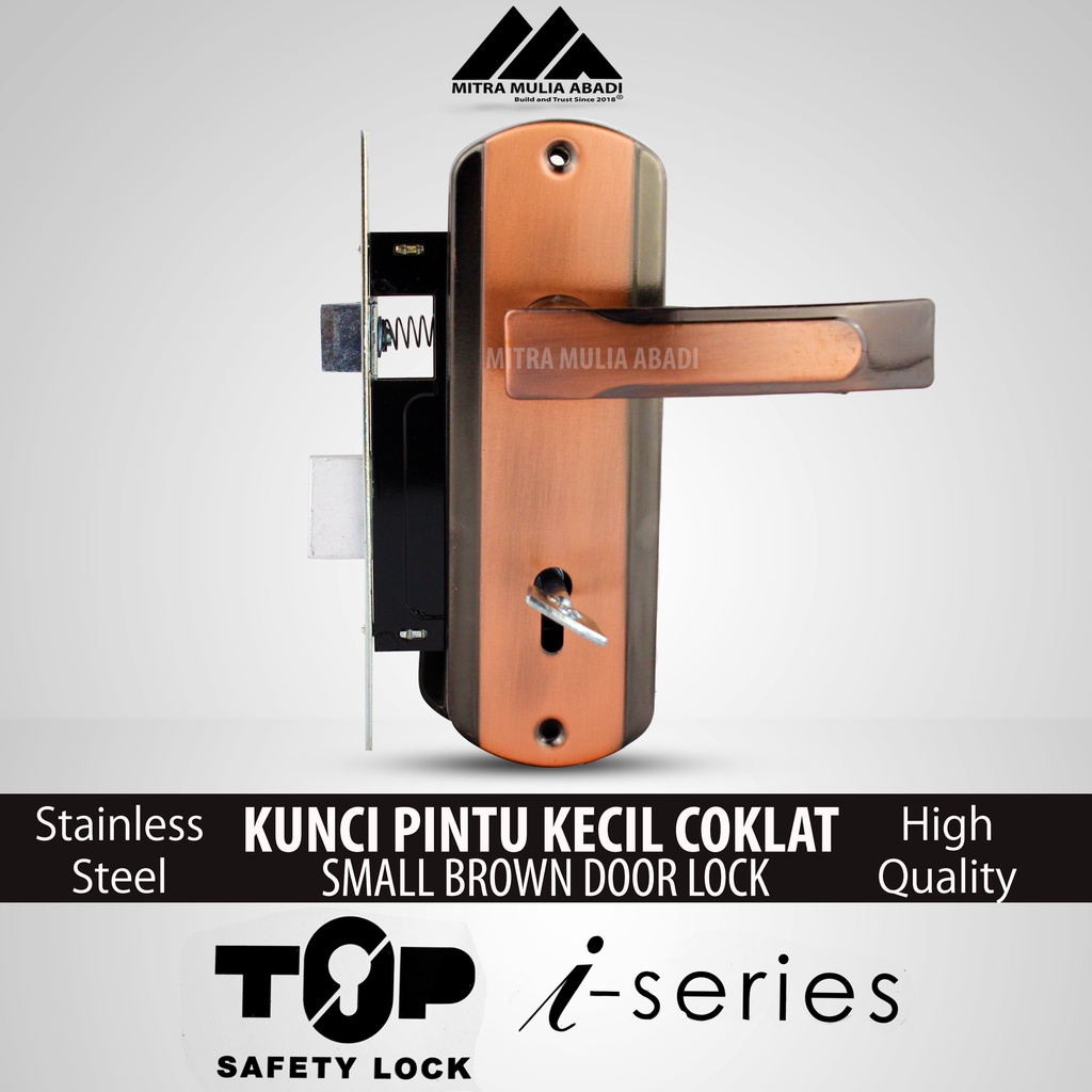 Kunci Gagang Handle Pintu Top i-Series COKLAT