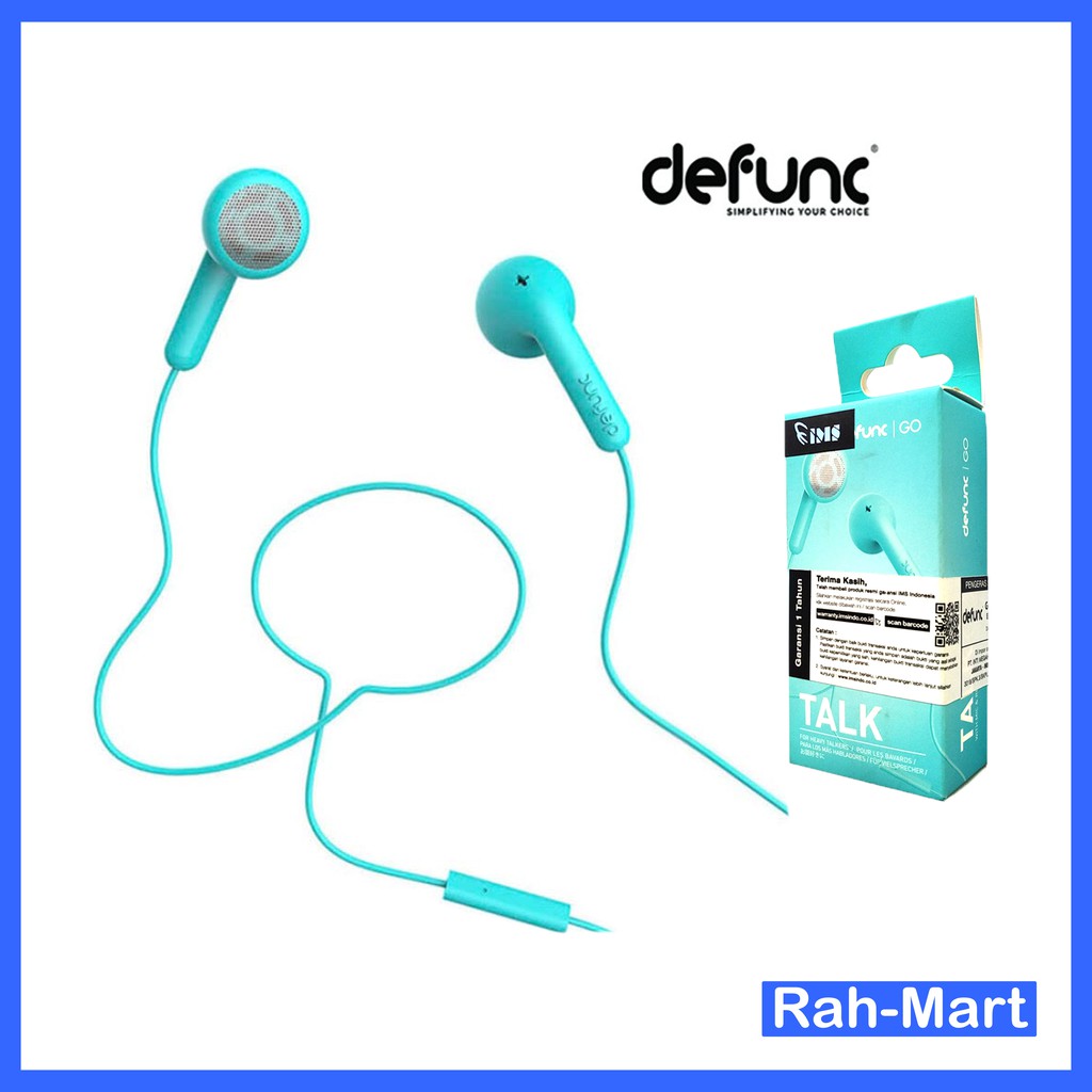 Defunc Go Talk Earphone Original Headset garansi resmi IMS