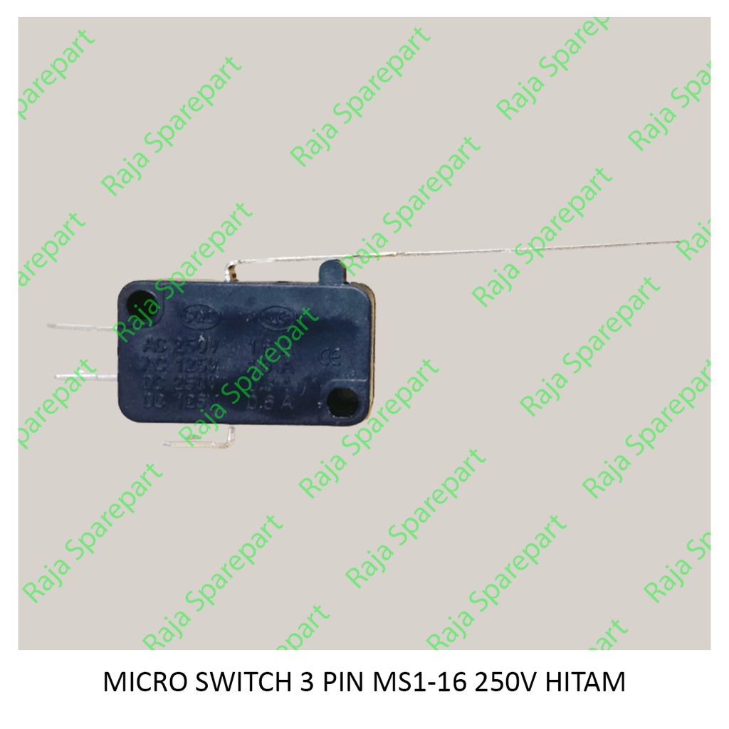 MICRO SWITCH 3 PIN MS1-16 250V HITAM