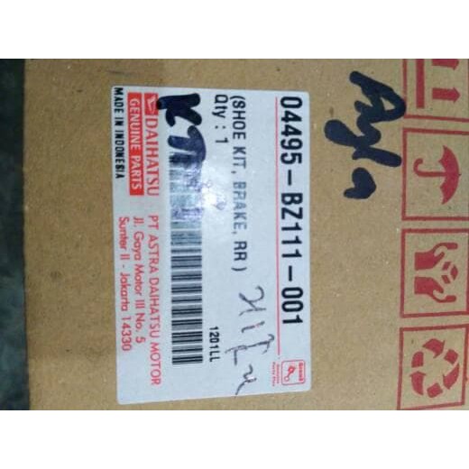 Kampas Rem Belakang Ayla / Agya asli DAIHATSU