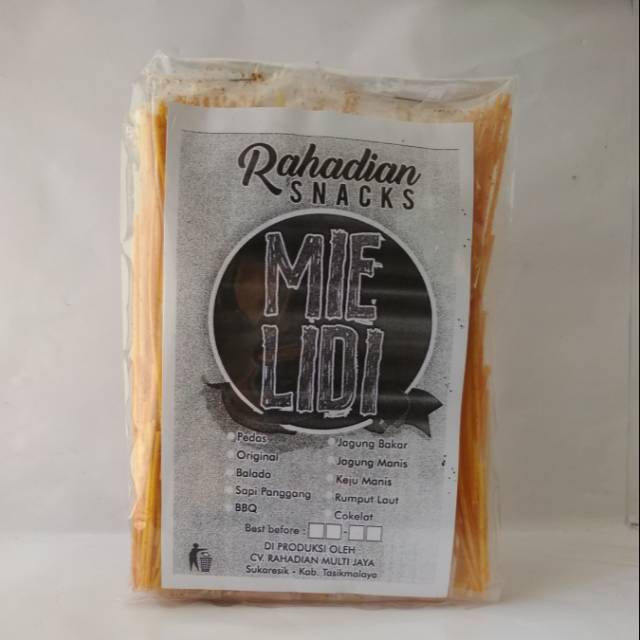 

Rahadian Snacks Mie Lidi Kemasan Kecil