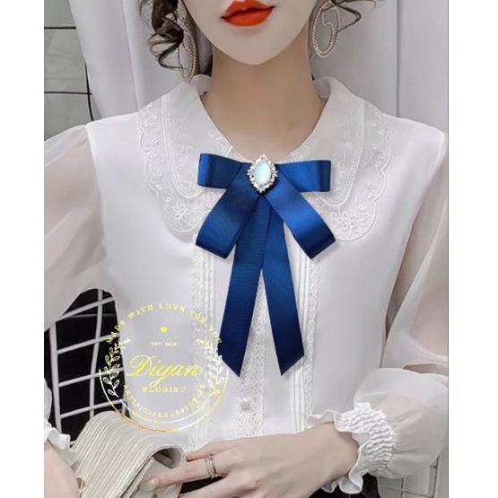 

pita hias aplikasi korean ribbon brooch // pita lightstick // pita kado