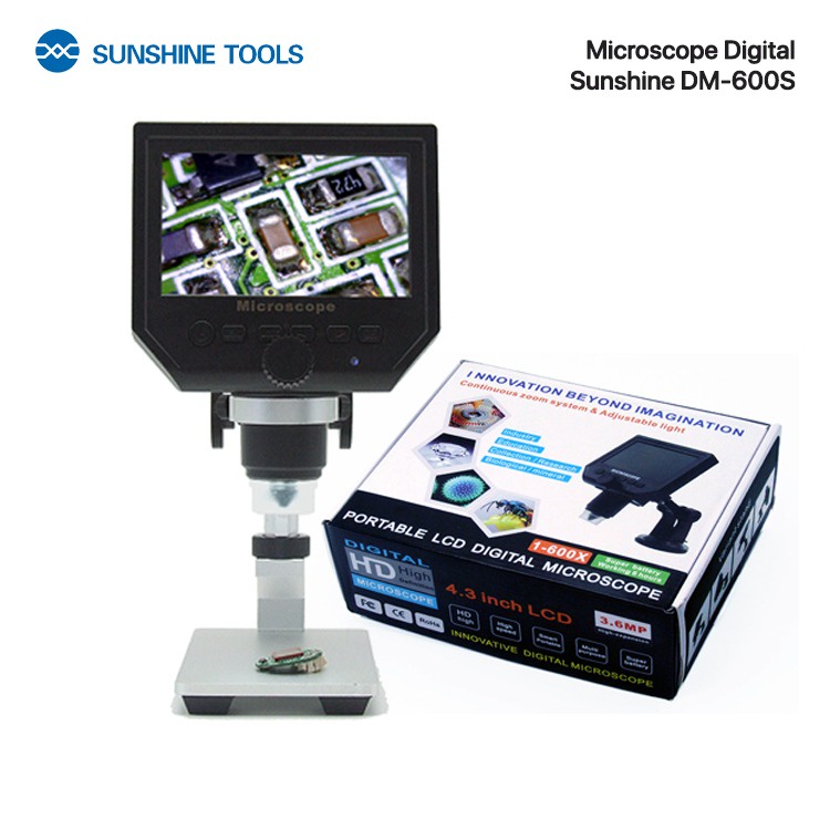 MICROSCOPE DIGITAL SUNSHINE DM-600S + LCD 4.3INC