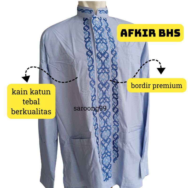 Baju koko afkir BHS dan ATLAS lengan panjang kualitas TOP