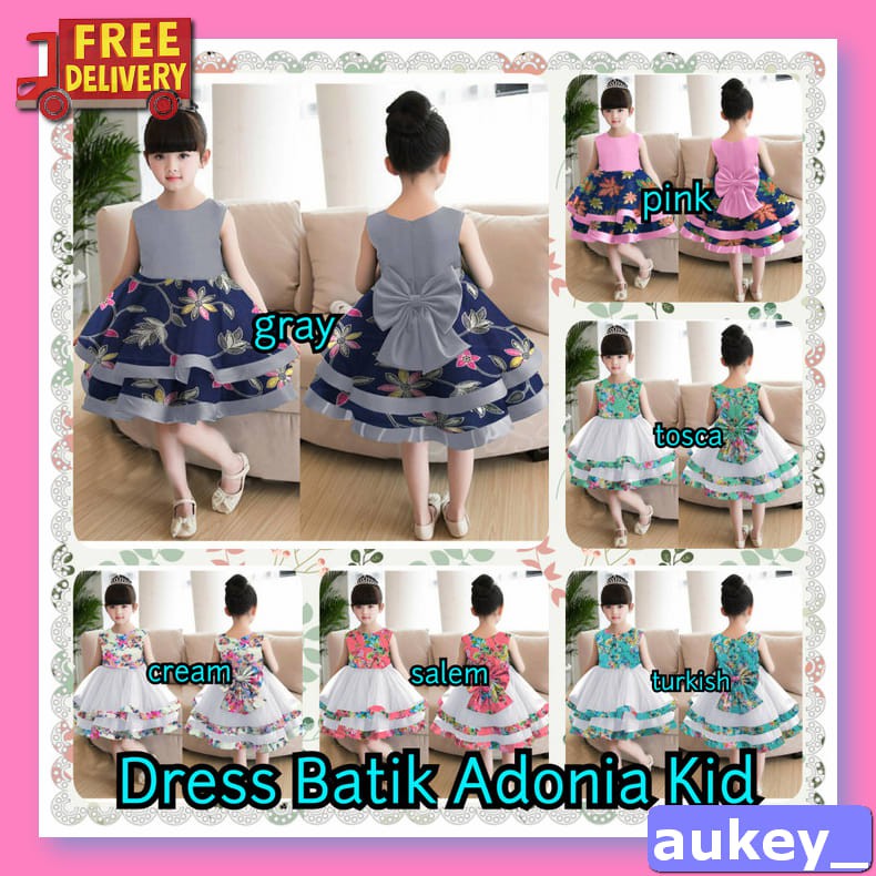 Dress Wanita Lengan Pendek Model Off Shoulder Warna Putih Polos U RY435 Dress Batik Adonia Kid