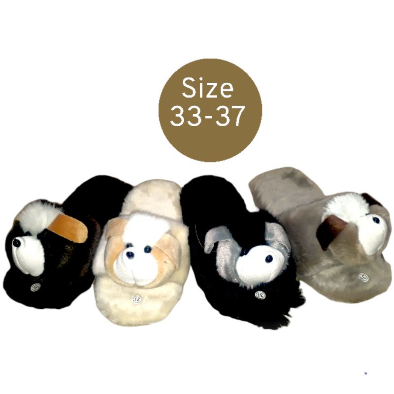 Sandal Bulu Boneka Rasfur korea Anak