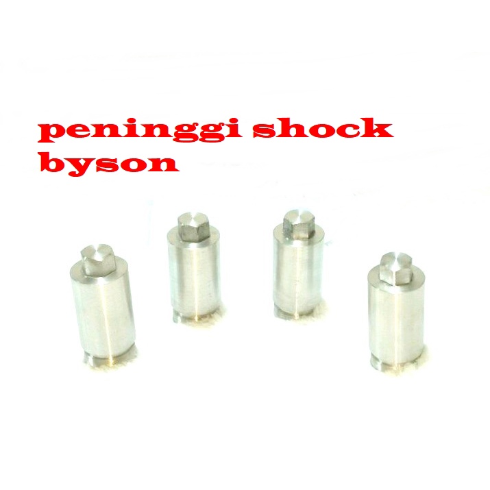 PENINGGI SHOCK DEPAN BYSON 13CM 10CM SAMBUNGAN AS SHOCK DEPAN &amp; BELAKANG YAMAHA BYSON DRAT HALUS