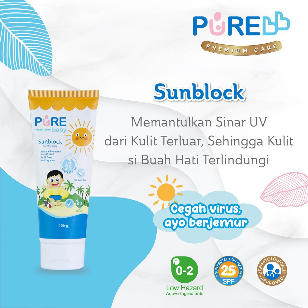 Pure Baby Sunblock 100gr