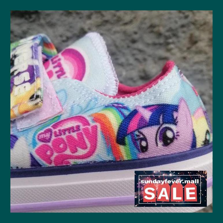 Sept704U Sepatu Anak Converse Karakter Little Pony Blue Velcro Size 21 35 - 21 Use70Tp