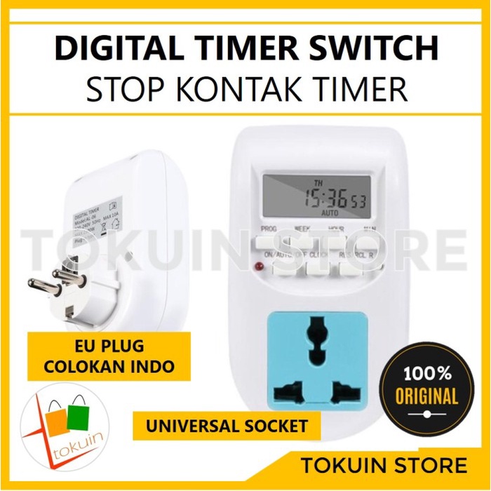 Timer Stop Kontak Timer Listrik Digital Timer Switch Saklar Otomatis