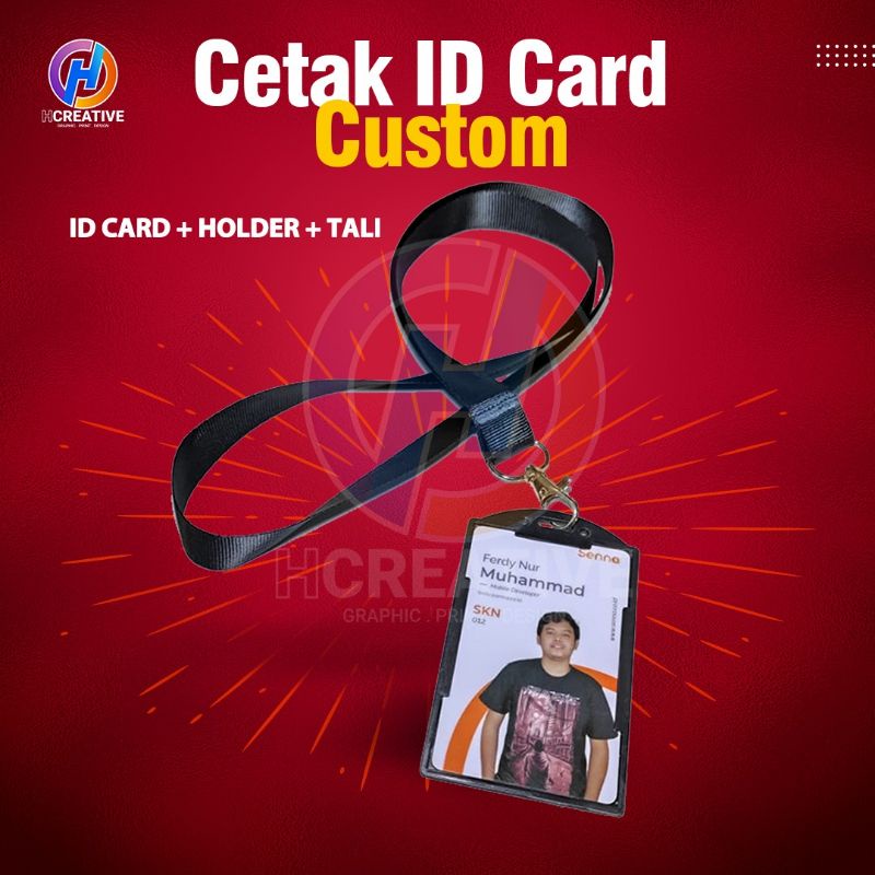 

Cetak Id Card custom (id card + holder + tali)