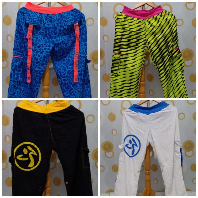 BAJU SENAM ZUMBA AEROBIK  FITNES YOGA CELANA JOGER PRELOVED THRIFT SECOND