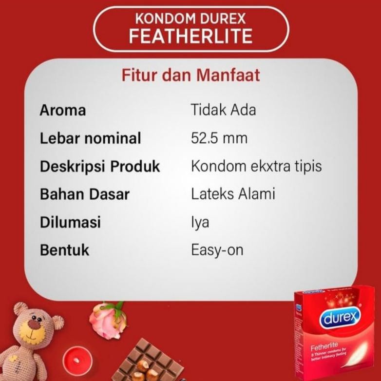 Durex Fetherlite Kondom Tipis Sensasi isi 12 dan 3 Feterlite