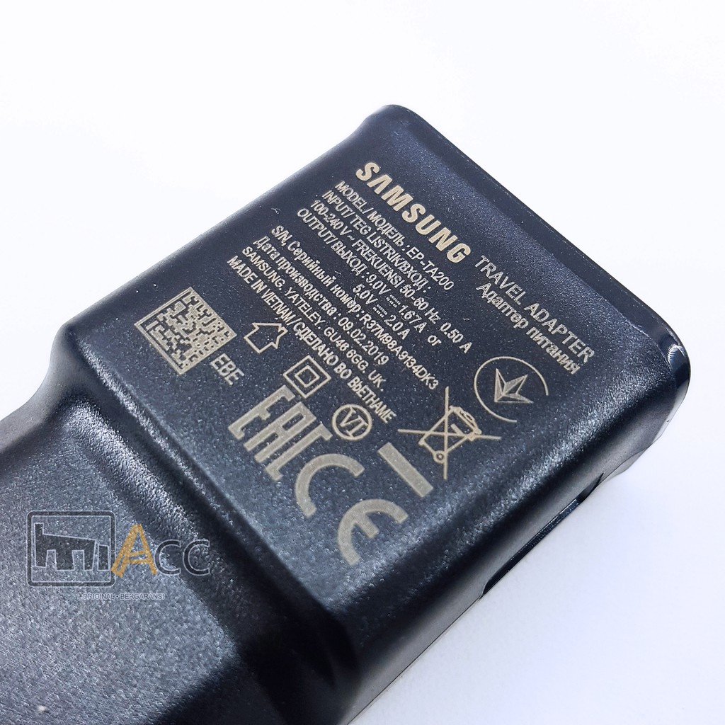 CHARGER SAMSUNG TYPE C FAST CHARGING S10 A20 A30 A50 M20 M30 M40 A51 A21S A70 A31 ORIGINAL