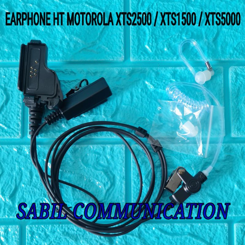 EARPHONE HT MOTOROLA XTS2500 XTS1500 XTS3000 XTS5000 HEADSET HT MOTOROLA XTS 2500 FBI PAMPRES SELANG