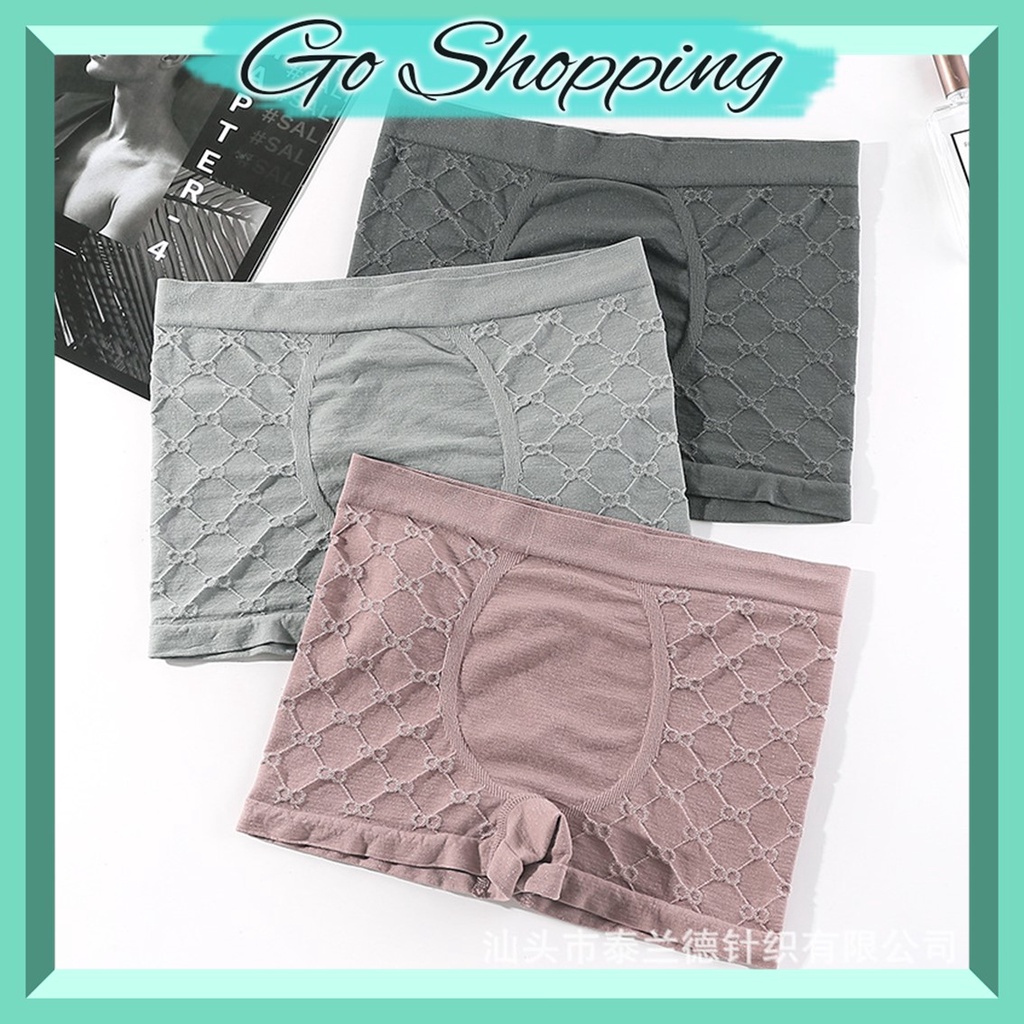 GO! BX694 Boxer Celana Pendek Import Pria CD Underwear Sempak Pria