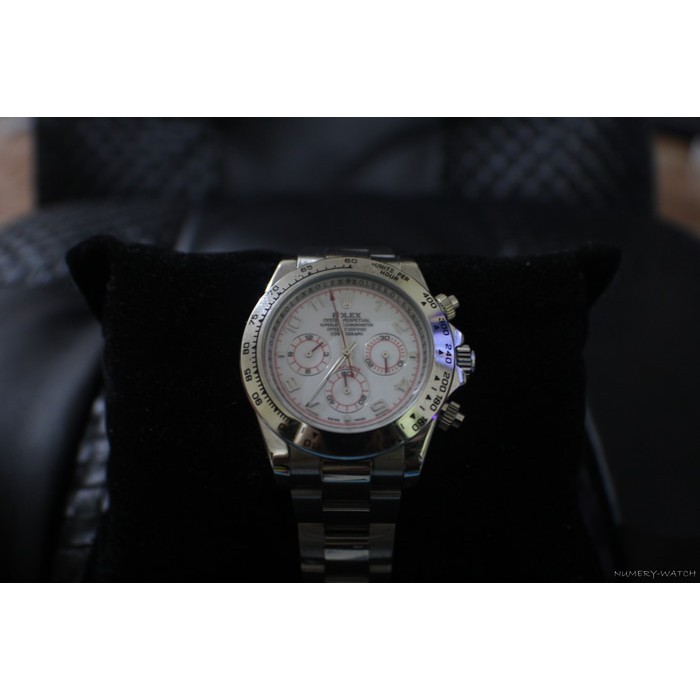 Jam Tangan Rolex Daytona White Red Automatic