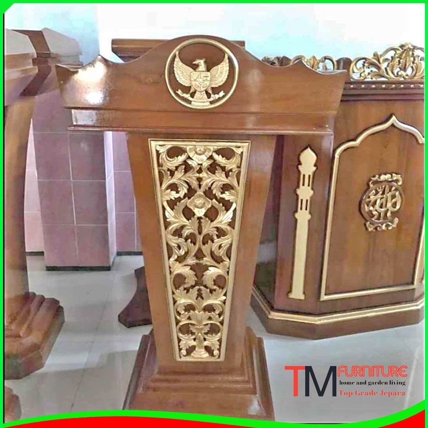 Podium Mimbar Ukiran Garuda Presiden