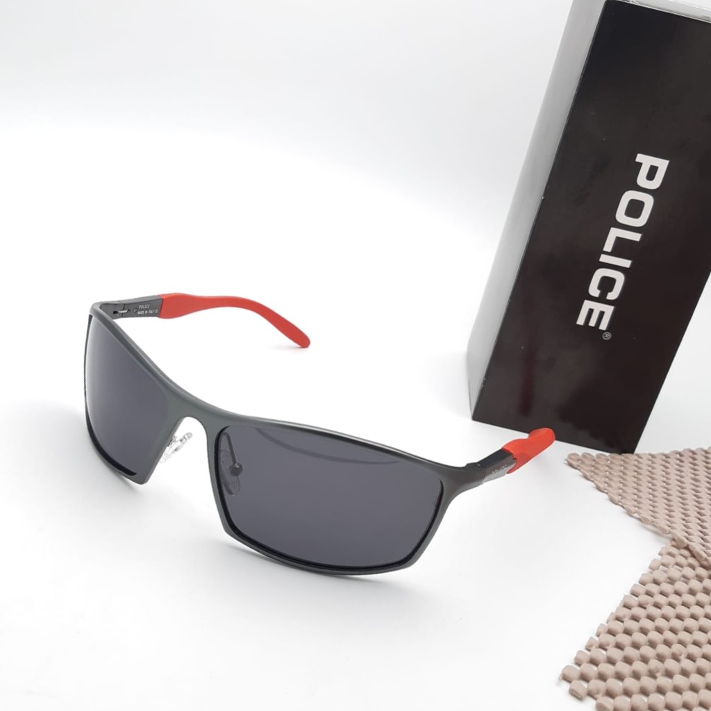 Sunglass Kacamata Sepeda Pria Police A1825 Lensa Anti UV