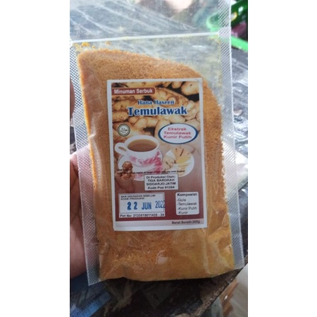 TEMULAWAK bubuk home made 200gram