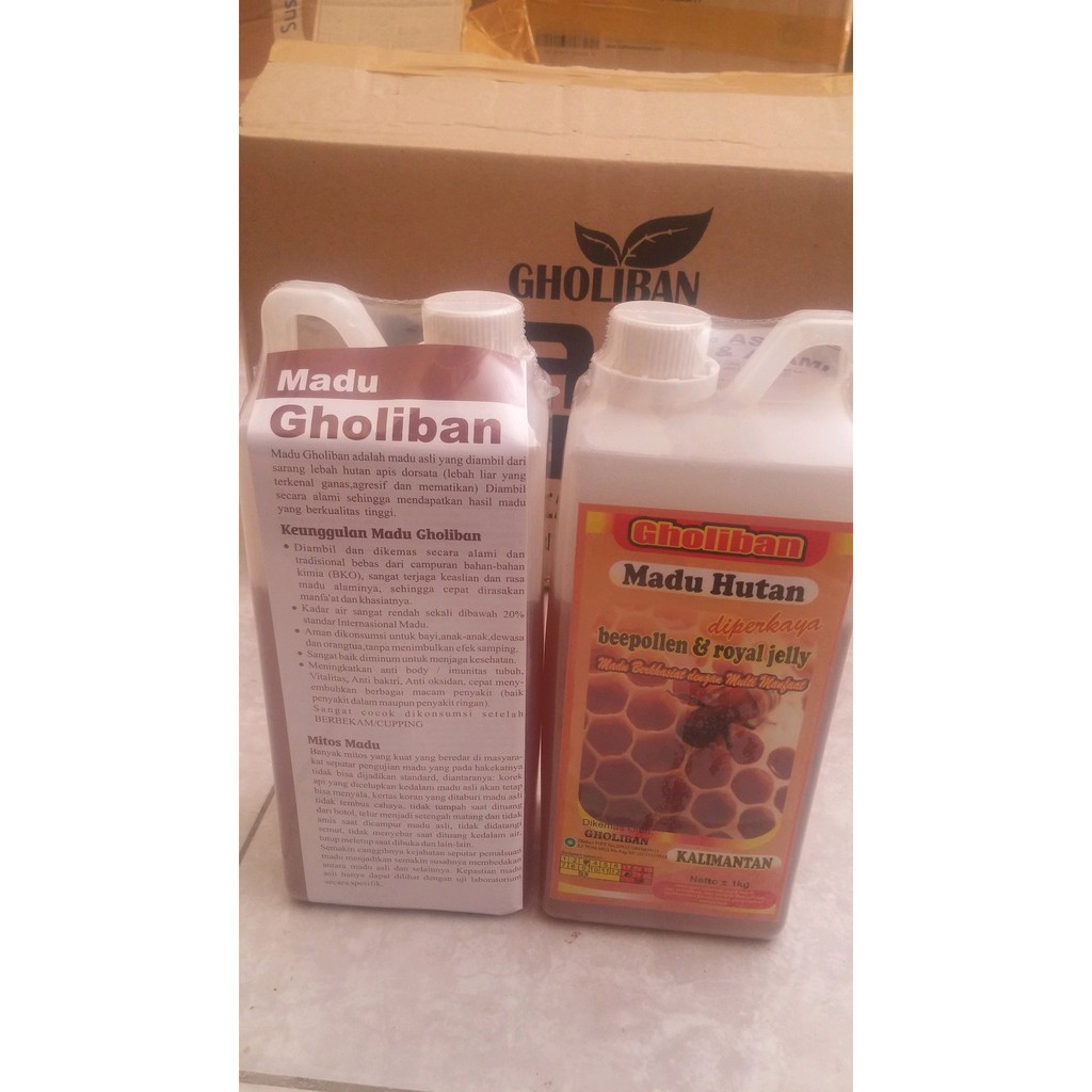 

AH - ASLI Madu Hutan Kalimantan plus Bee Pollen Royal Jelly 1KG Murah