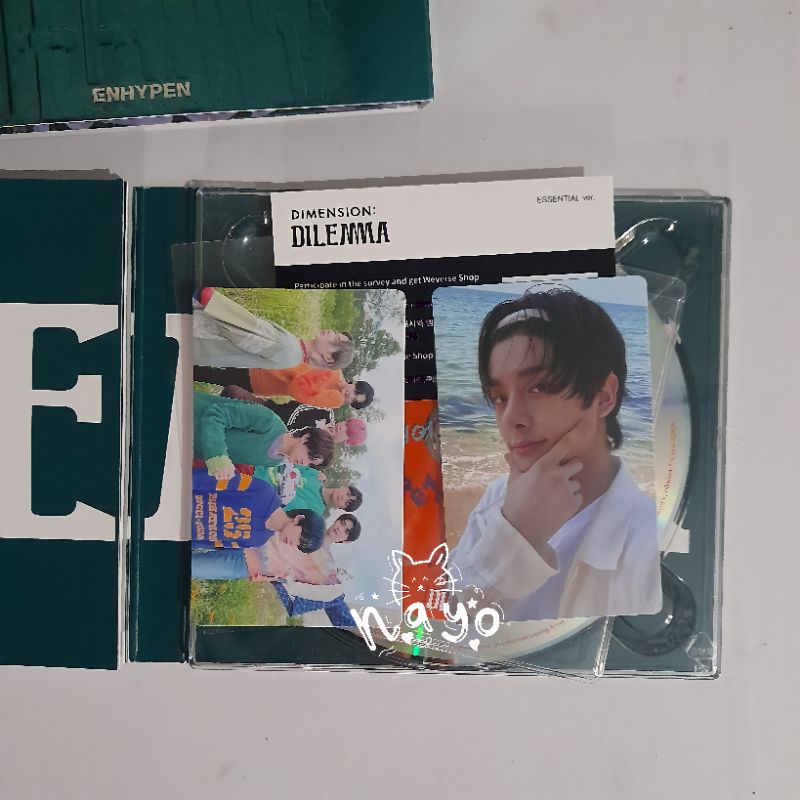 ALBUM ESSENTIAL DIMENSION DILEMMA ENHYPEN UNSEALED FULLSET PC JAKE ODYSSEUS