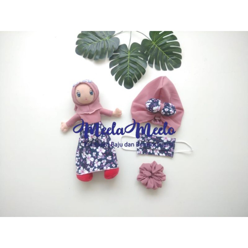 boneka mainan anaka boenka muslimah isi 4 pcs