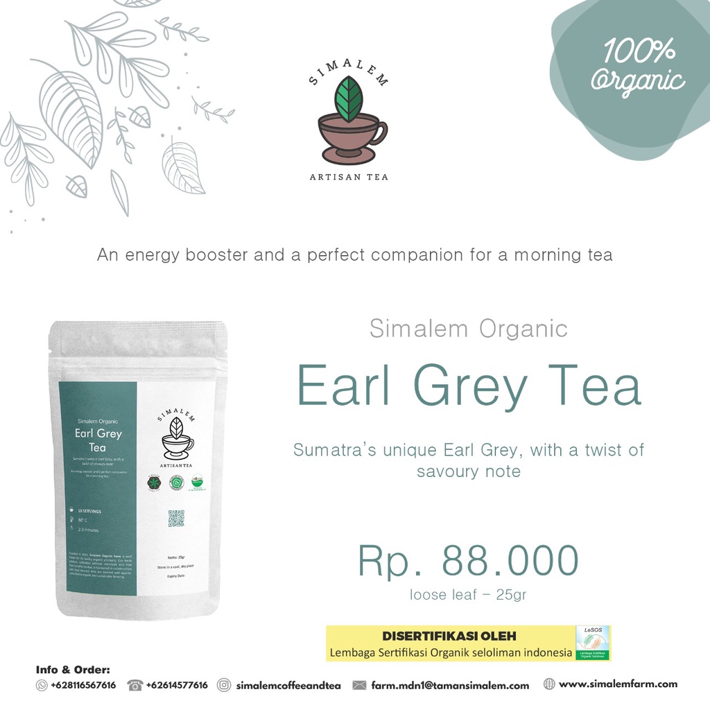 

Teh Organik Earl Grey | Herbal | Teh Obat