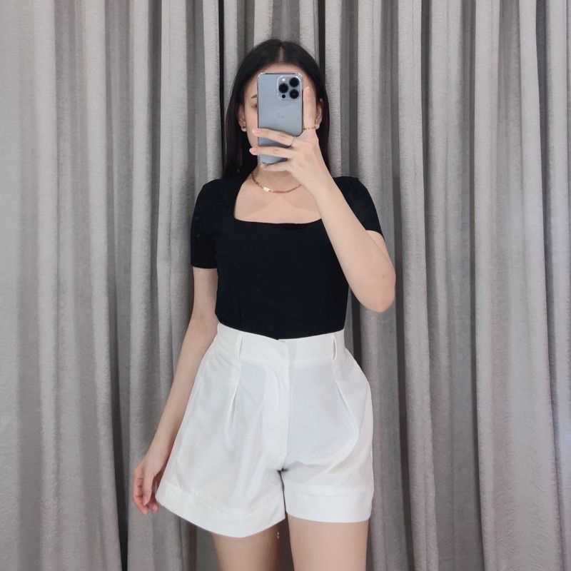 SQUARE NECK BLOUSE / ATASAN SQUARE NECK