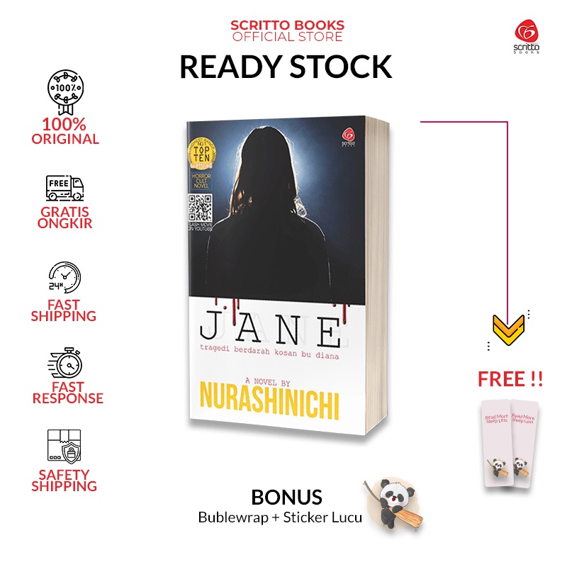 Scritto Books - Novel Horor Jane - Nurashinichi