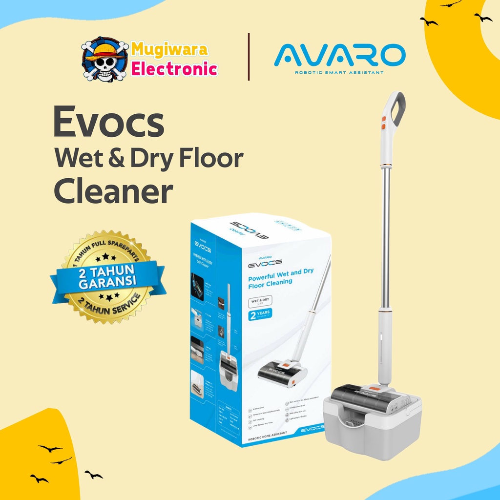 Avaro Evocs Wet and Dry Floor Cleaner Alat Pembersih Lantai