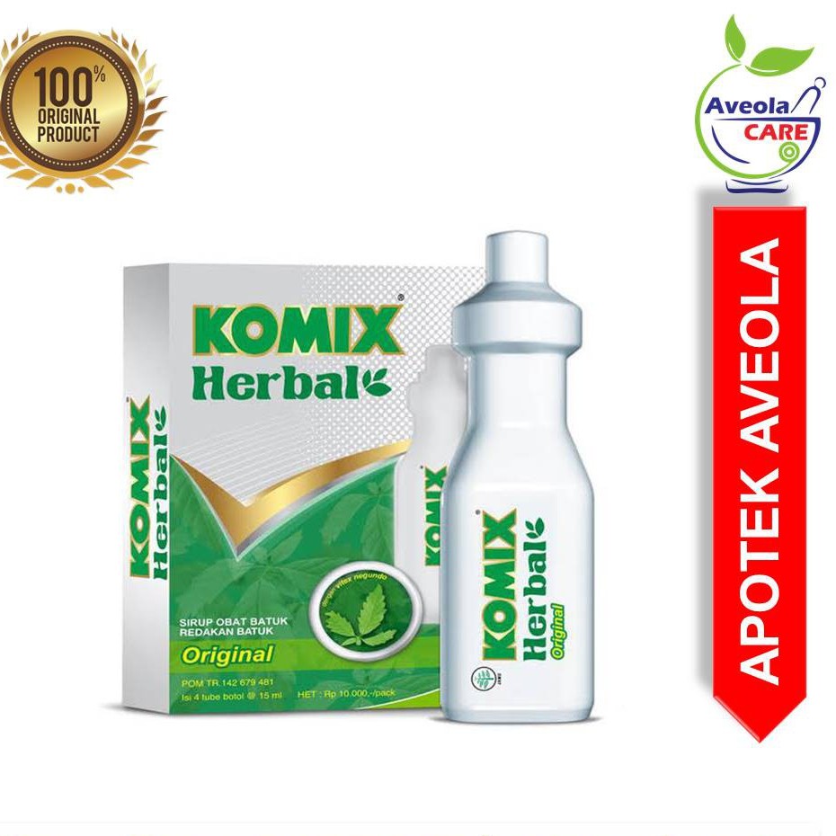

Komix Herbal Original 15 ml Perbox isi 4 Tube - Produk Original