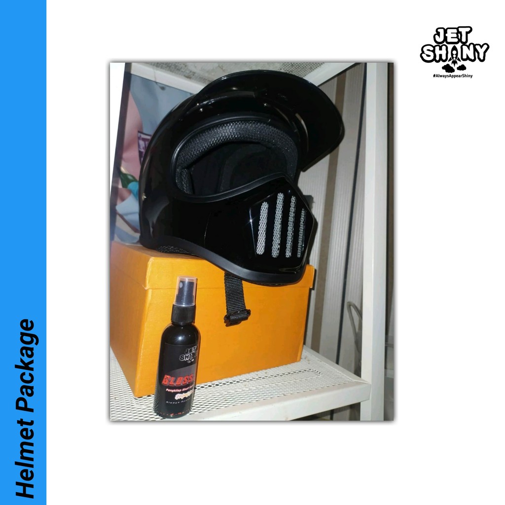 JetShiny Paket Helmet Care Glossy &amp; Doff | Proteksi , Pembersih dan Pewangi Helm 60 mL