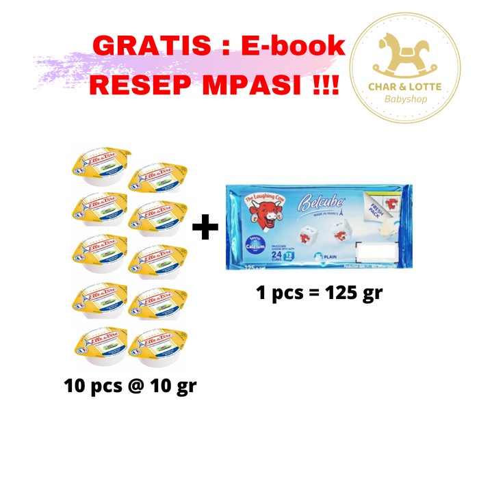 Paket Mpasi Belcube Elle / Mpasi Belcube / Keju Belcube / Keju Mpasi