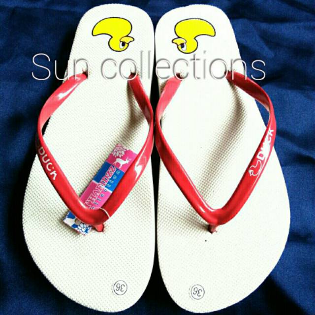 Sandal Jepit motif Duck (1kg) Muat 12 pasang