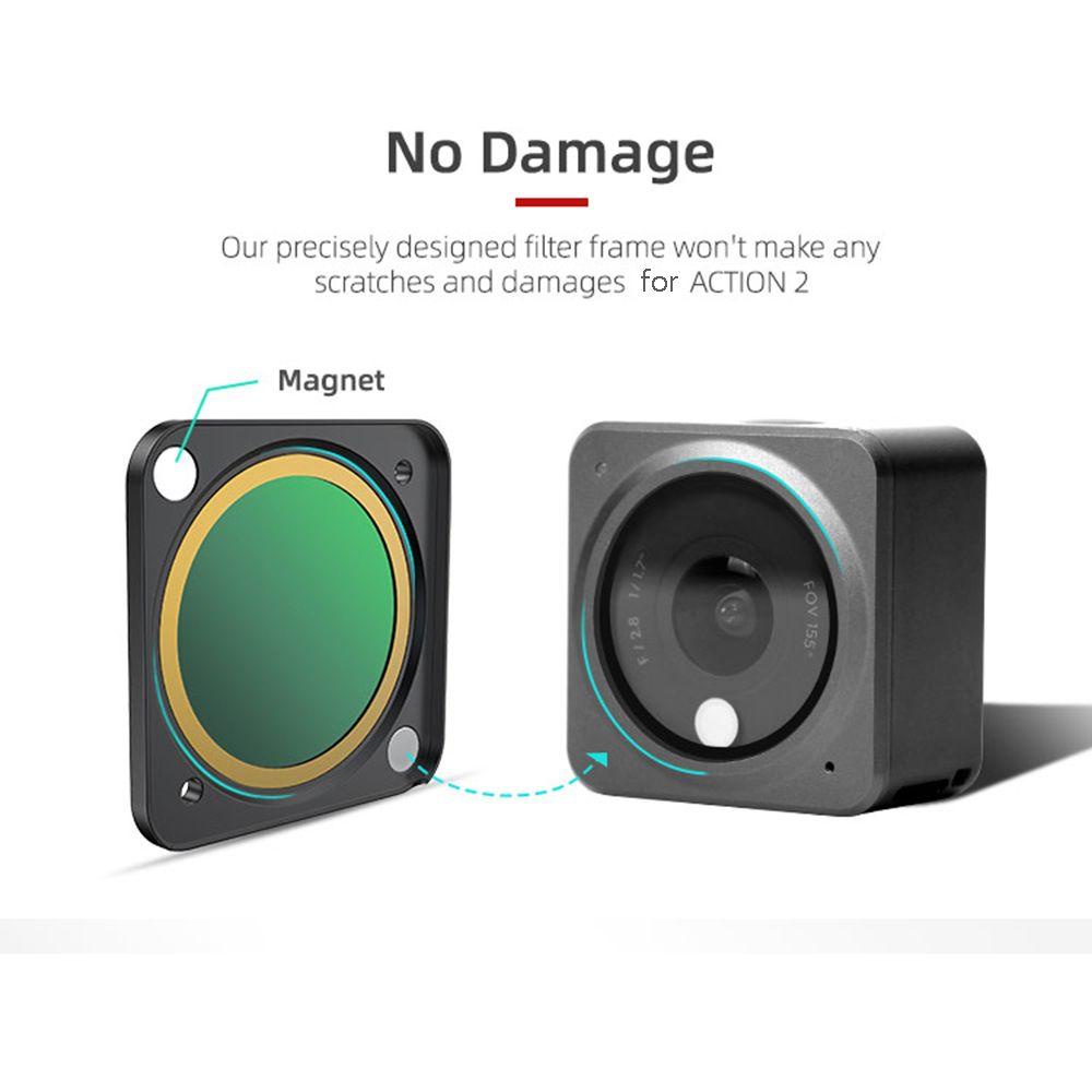 POPULAR Populer for Action2 New Camera Adjustable Glass Filter for Action2