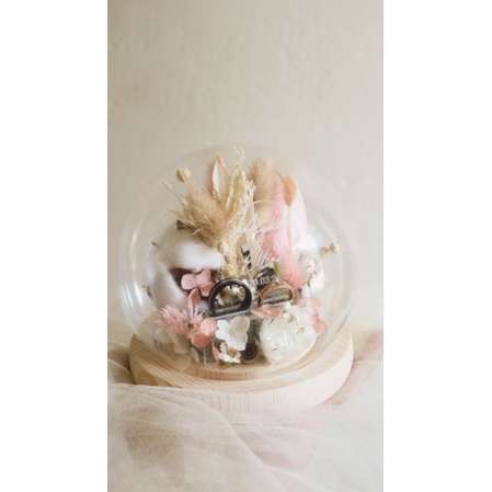 Ringbox Dome/ Ringbox Murah/Ringbox Pernikahan/Ringbox/Glass Dome/ Glass Dome Rustic/Parisya