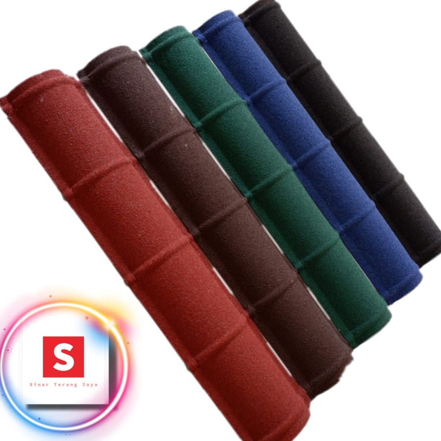 Nok Genteng Metal Pasir ( Merah Hijau Hitam Biru Coklat)