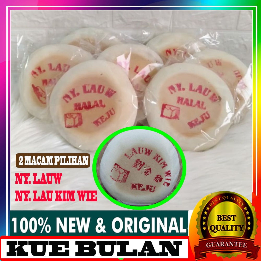 

Kue Bulan Ny Lauw (Lauw Kim Wie) Halal Kue Bulan Tradisional Mooncake - Rasa KEJU