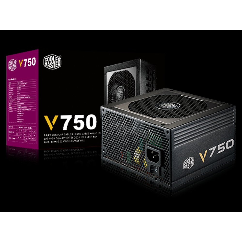 PSU Cooler Master V750 V 750 80 Gold ATX PSU Fully Modular Termurah