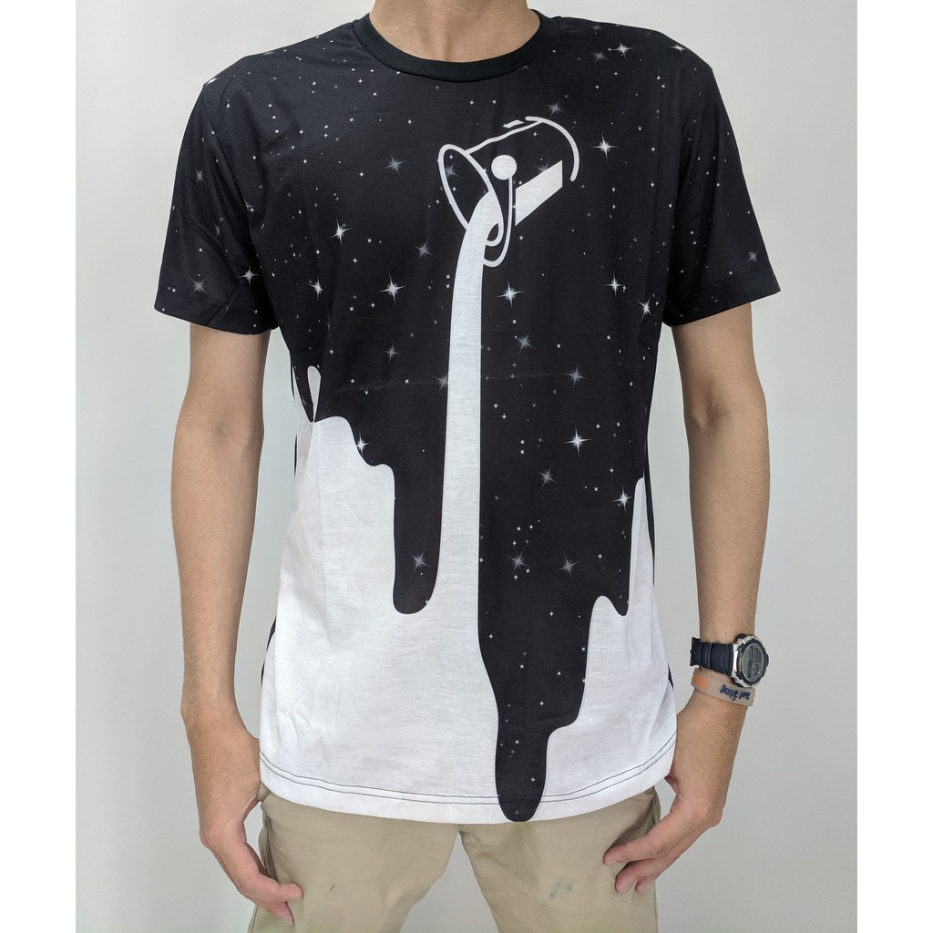 Kaos Pria  / T-Shirt - Baju Kaos Printing 3D A23 Import Bangkok SPOON