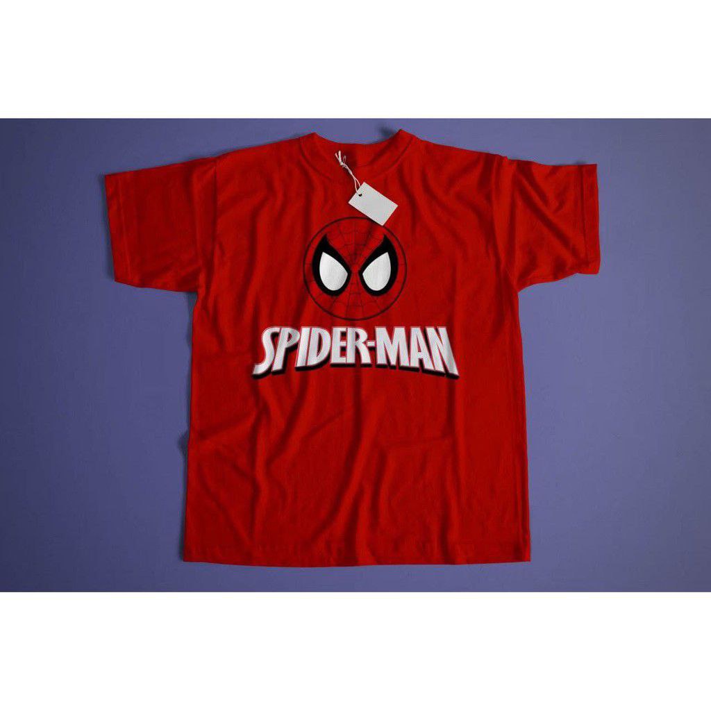 Clothing May - Kaos Karakter Spiderman Karakter Kaos Anak Koas Dewasa Anak Karater Distro Kekinin T Shirt Tshirt T-Shirt Premium Murah