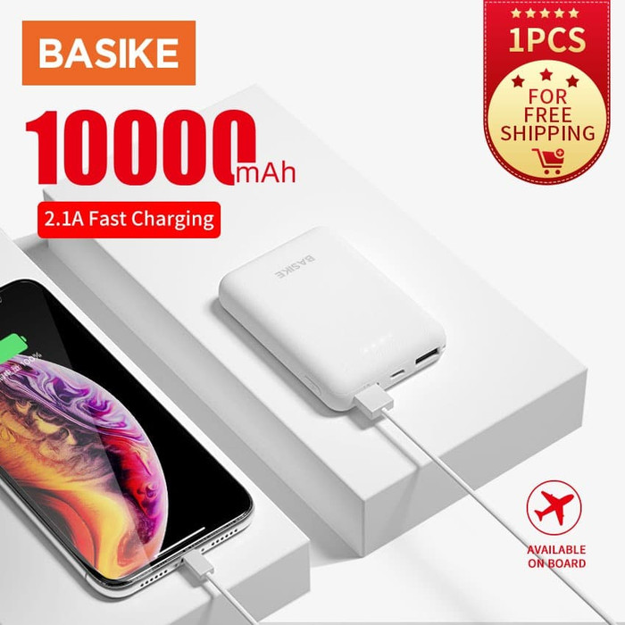 HANDPHONE & TABLET POWER BANK STB128 BASIKE POWER BANK 10000MAH REAL